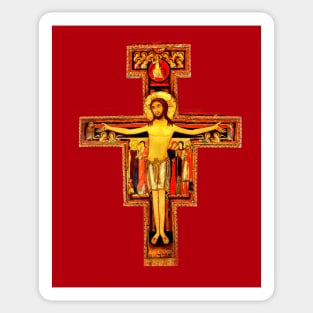 San Damiano Crucifix St Francis of Assisi Sticker